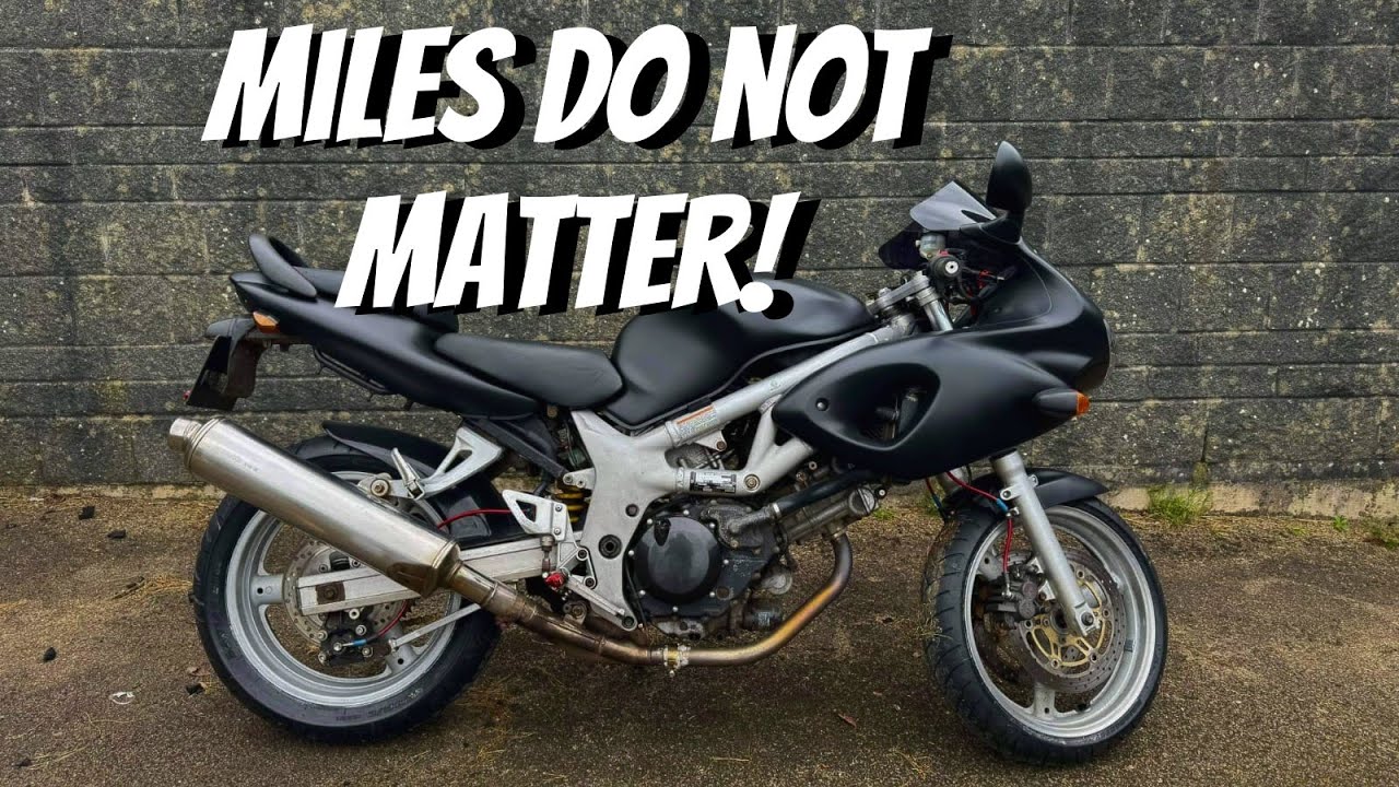 Я купил 20-летний Suzuki SV650S с БЕЗУМНО большим пробегом.