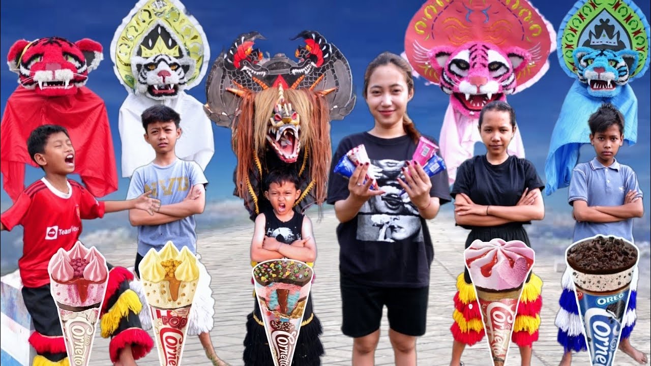 KAK RAKEL BAGI_BAGI ES KRIM AJAIB || SEMUA B0C1L JADI BARONGAN