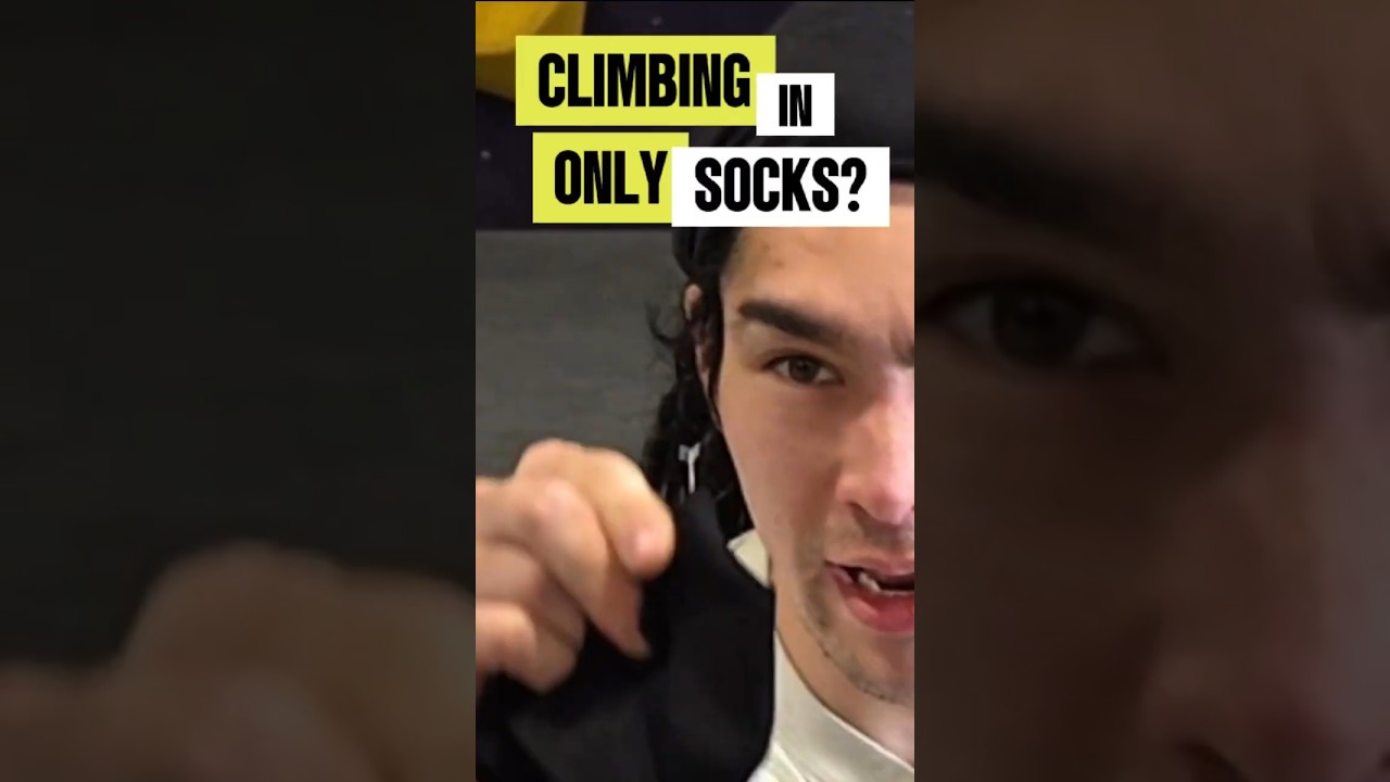 When testing climbing shoes, you've got to have a control, right? feat. @suckatslab #shorts