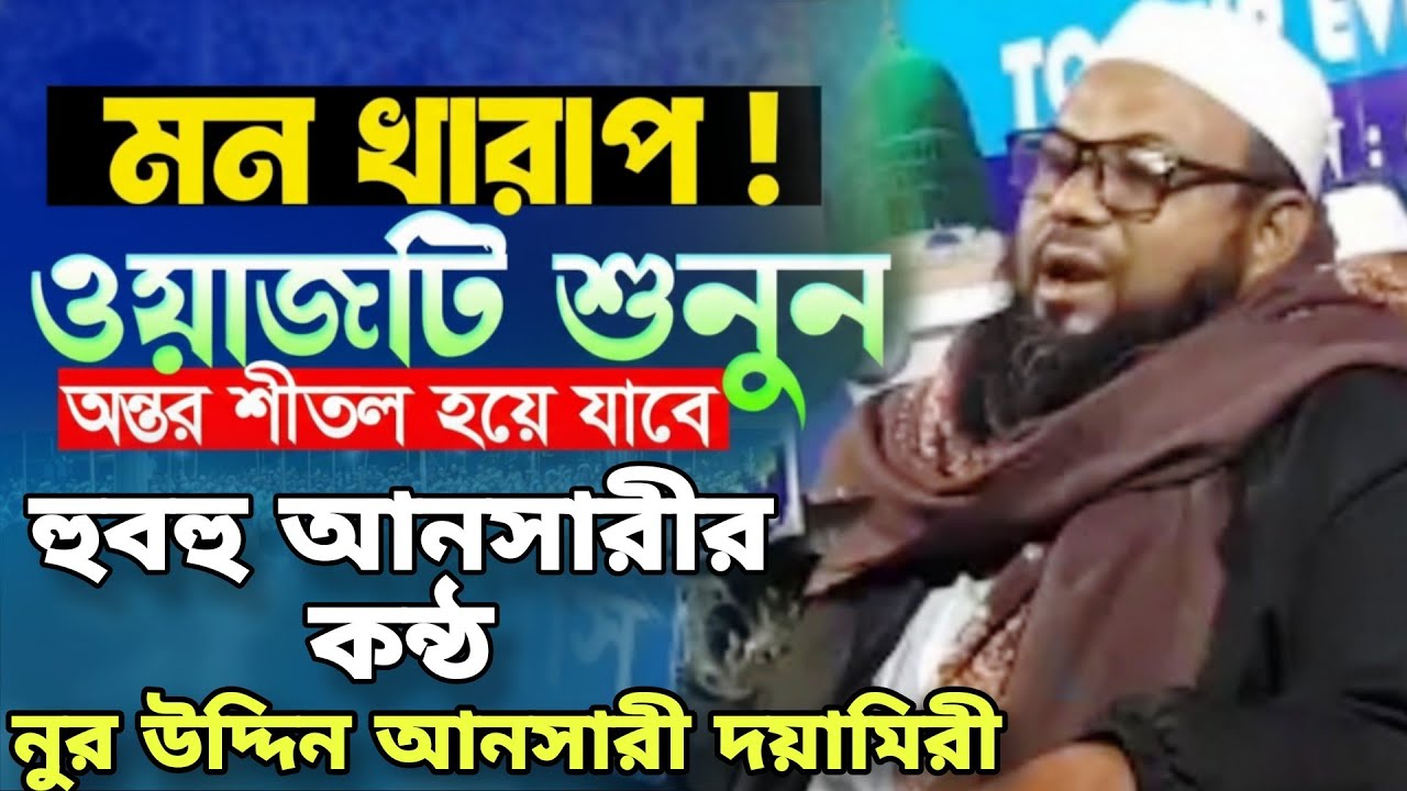 ওয়াজটি শুনুন অন্তর শীতল হয়ে যাবে | নুর উদ্দিন আনসারী দয়ামিরী ওয়াজ | Nur Uddin Ahmed Ansari Doyamiri 