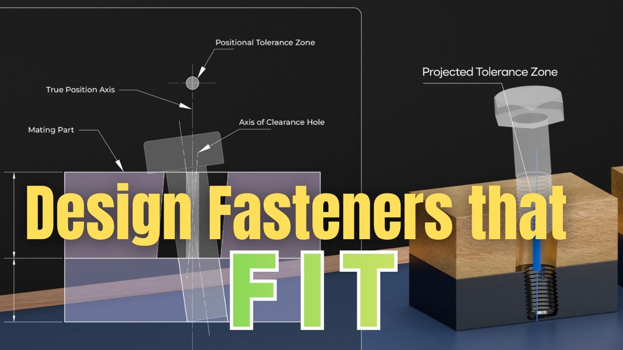 Design Fastener Joints That Actually Assemble — GD&T Projection Made Simple
