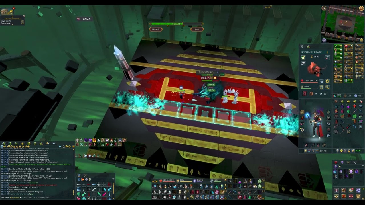 Runescape 3: Kezalam CA Master time 1:58