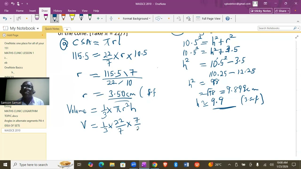WASSCE 2010 past Questions and Solutions (Theory) Questions 4 & 5