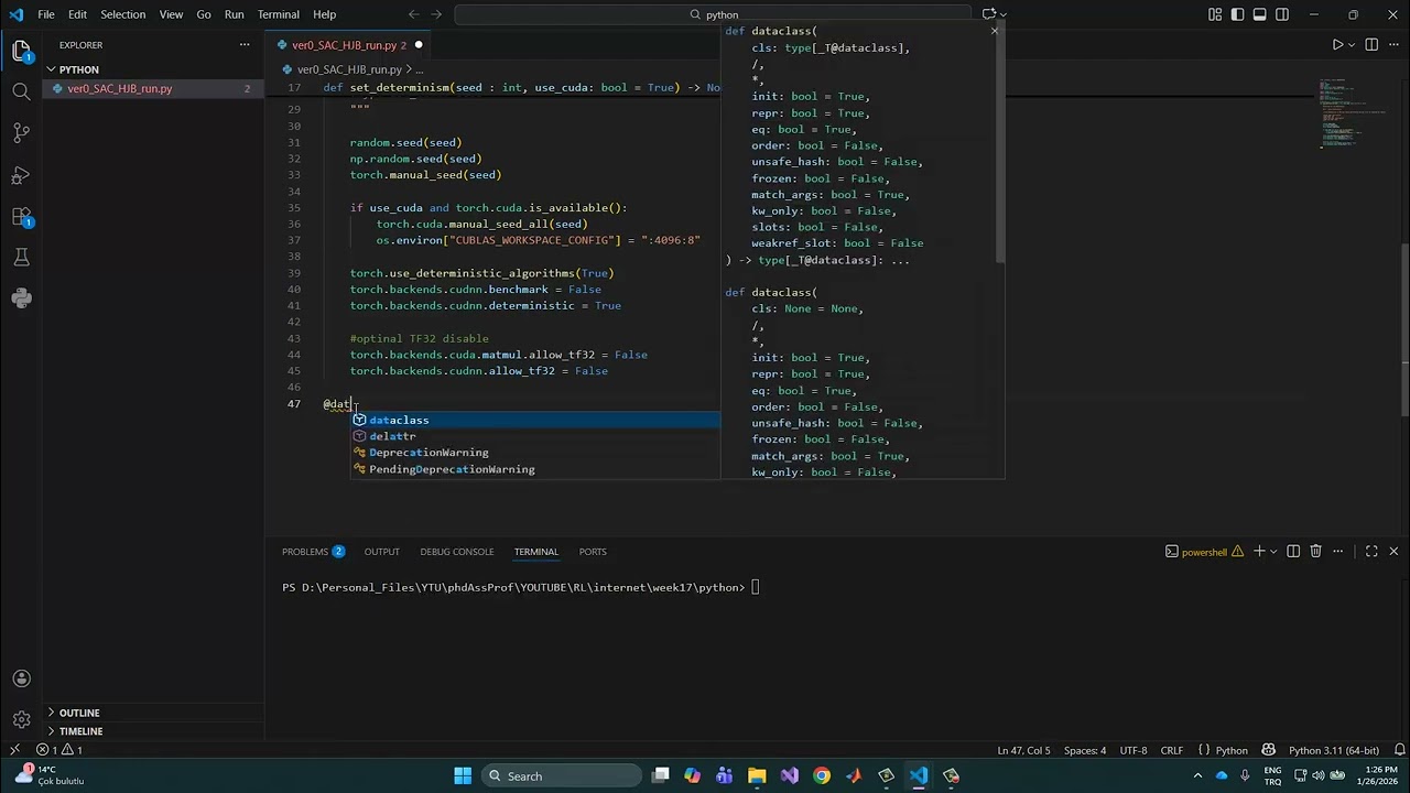 Reinforcement Learning - Les 17-15 - Soft-Actor-Critic - Pytorch Implementation - Part 1