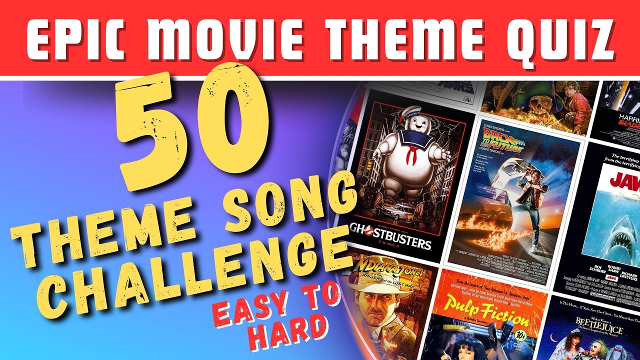 Guess The Movie Theme Song Quiz Challenge (50 Epic Tracks)