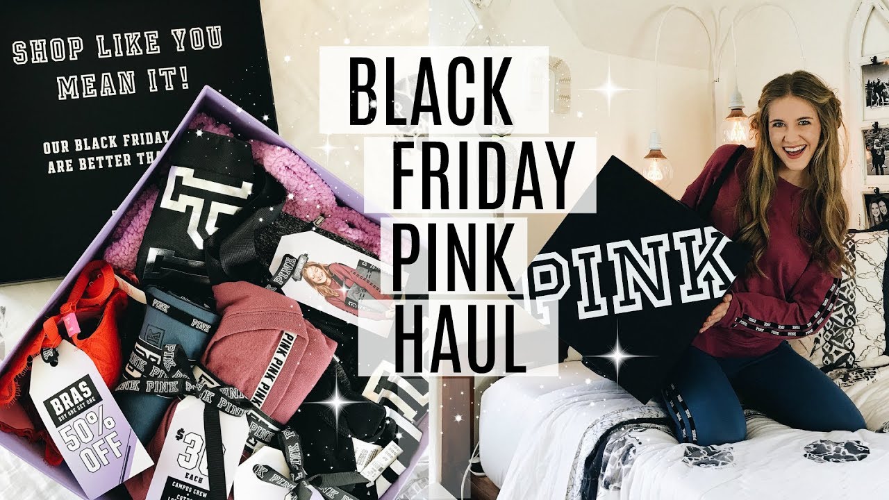 HUGE VS PINK BLACK FRIDAY UNBOXING HAUL & SNEAK PEEK!