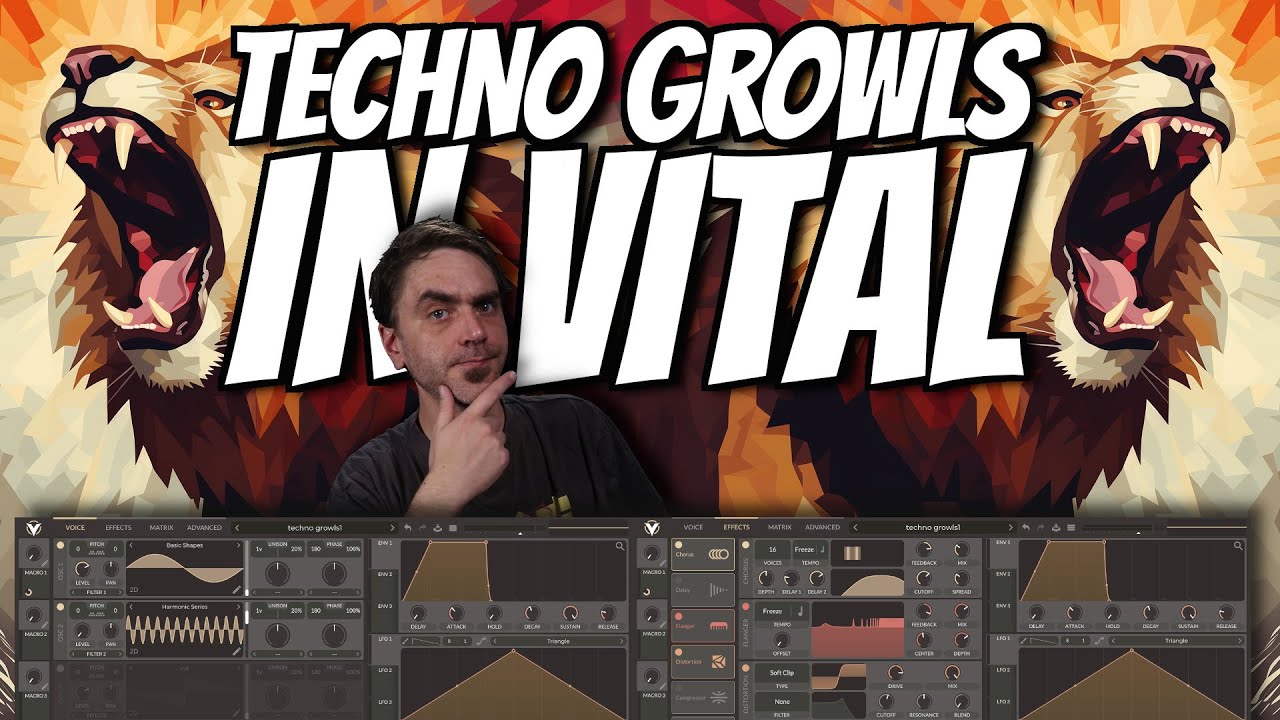 Как создать техно-рычание в Vital | Vital Sound Design