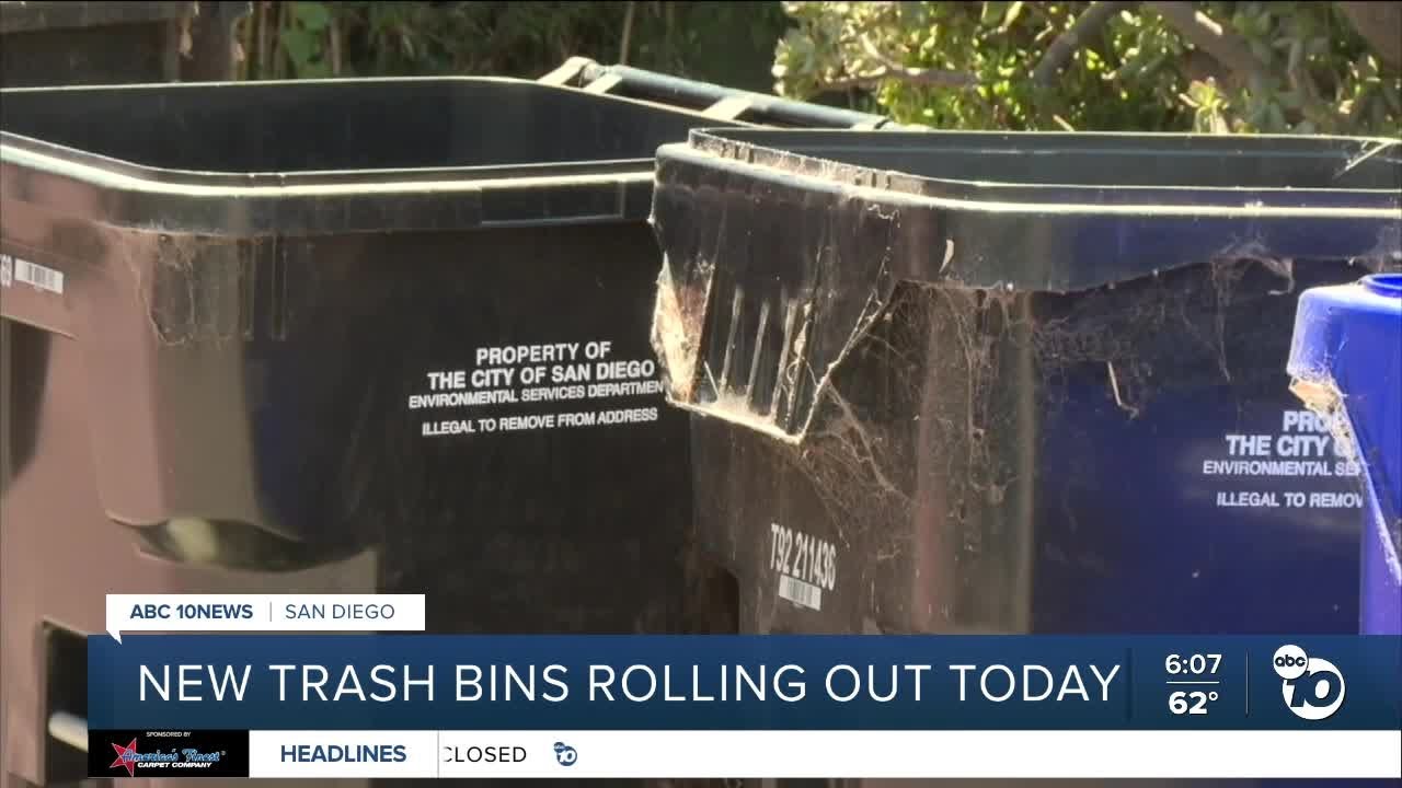 New trash bin phased rollout in city begins Monday