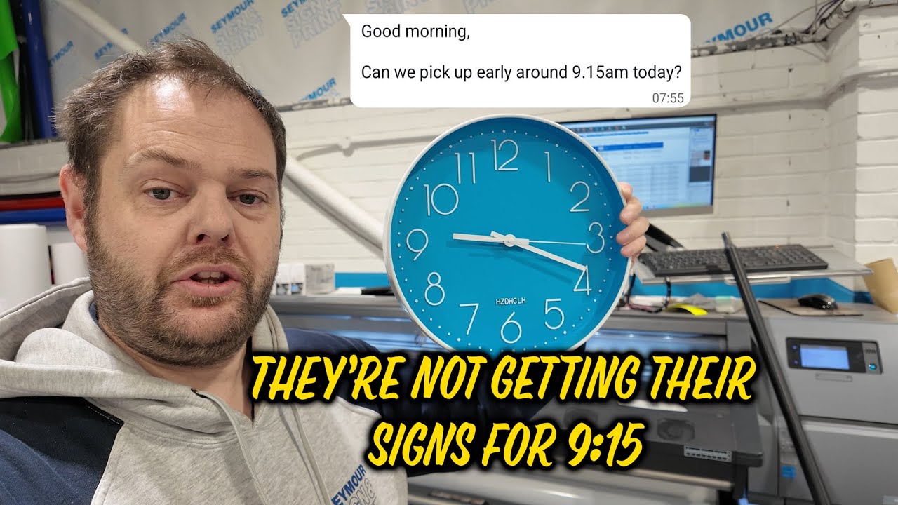 They're not getting their signs for 0915