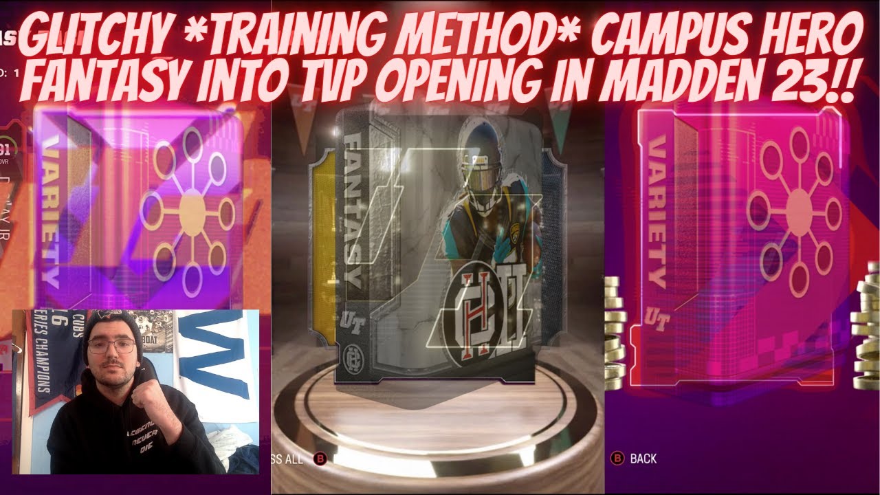 GLITCHY *TRAINING METHOD* CAMPUS HERO FANTASY INTO TVP OPENING IN MADDEN 23!!  IS THIS THE MOVE?