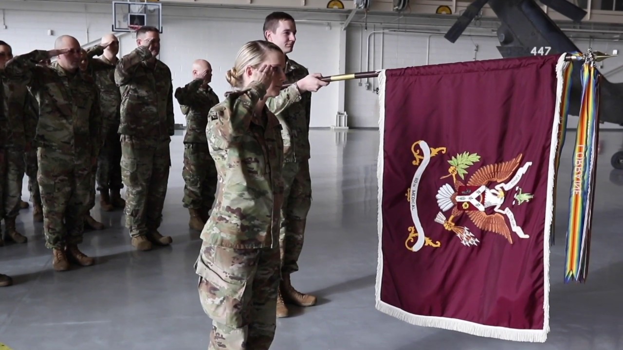 110th Multifunctional Medical Battalion Casing Ceremony