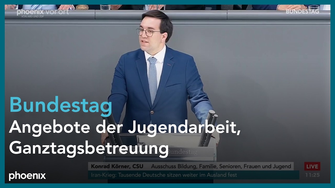 Bundestagsdebatte zu Angeboten der Jugendarbeit, Ganztagsbetreuung am 06.03.26