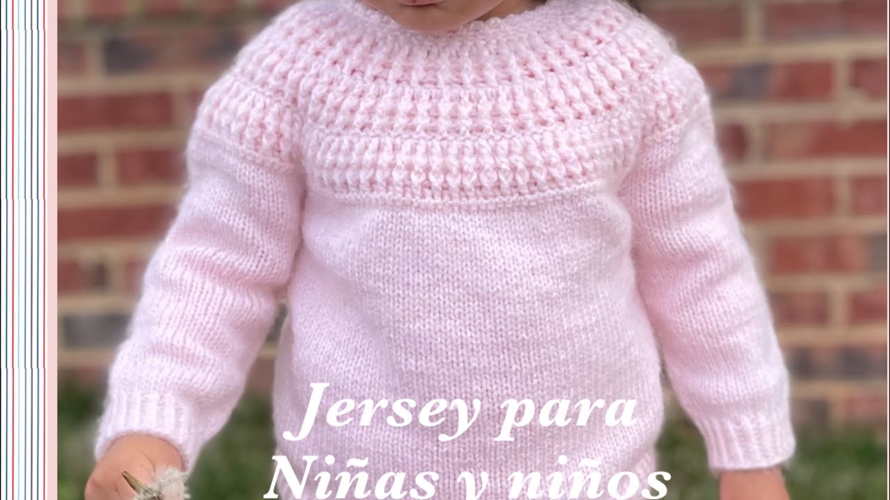 WOW 😯 Lindo Suéter Jersey tejido a crochet y dos agujas SUPER FACIL Y RÁPIDO DE TEJER PATRON CHOMPA
