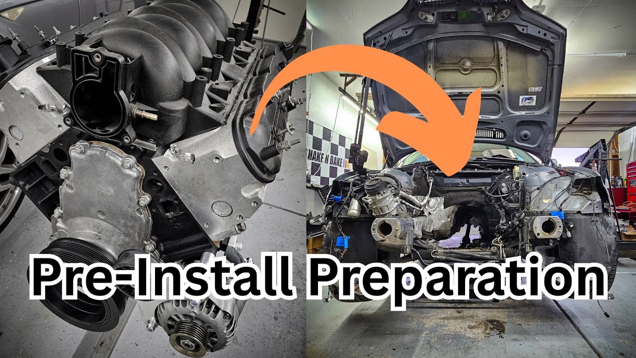 BMW E46 LS Swap - Chassis and Engine Prep