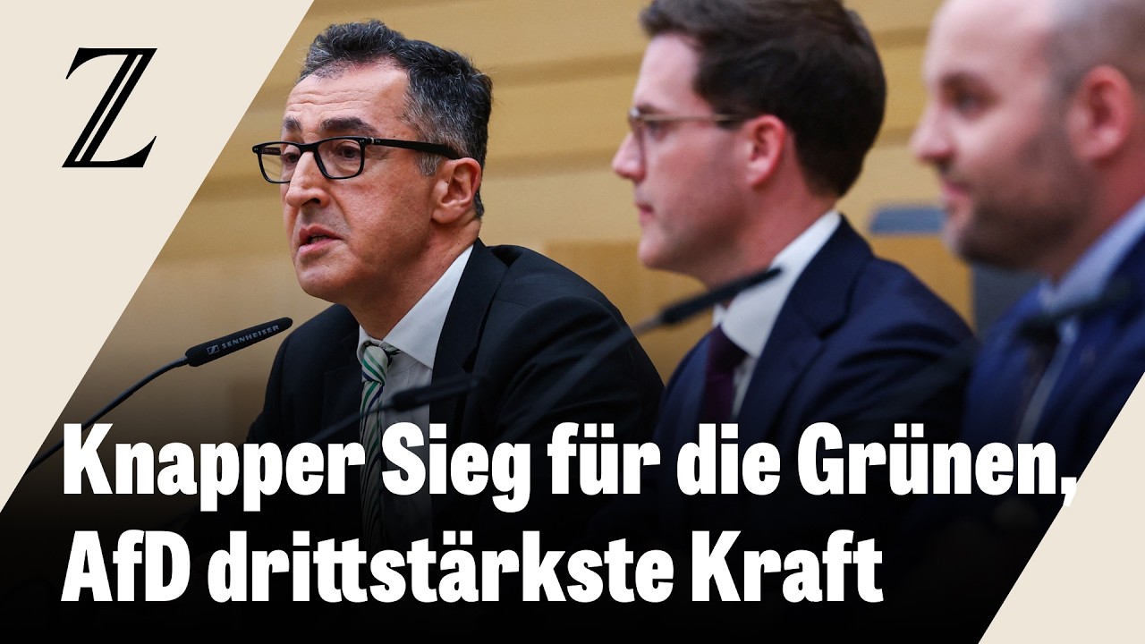 Grüne gewinnen in Baden-Württemberg nur knapp vor CDU – AfD wird drittstärkste Kraft