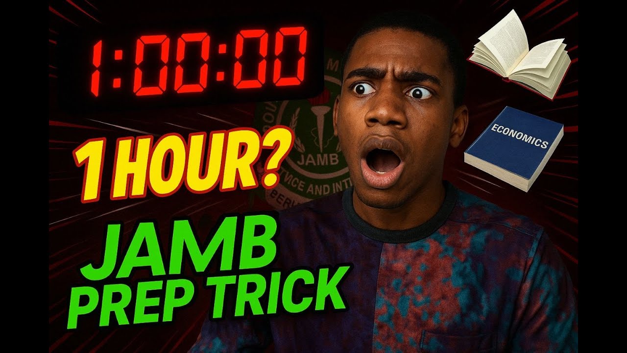 How To Prepare For Jamb in 1 hour!