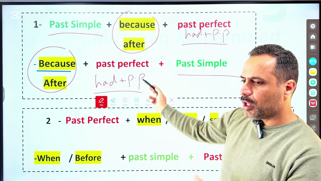 السادس الإعدادي Unit 5 ( الماضي التام  past perfect  والماضي البسيط past simple ) مع حل التمارين
