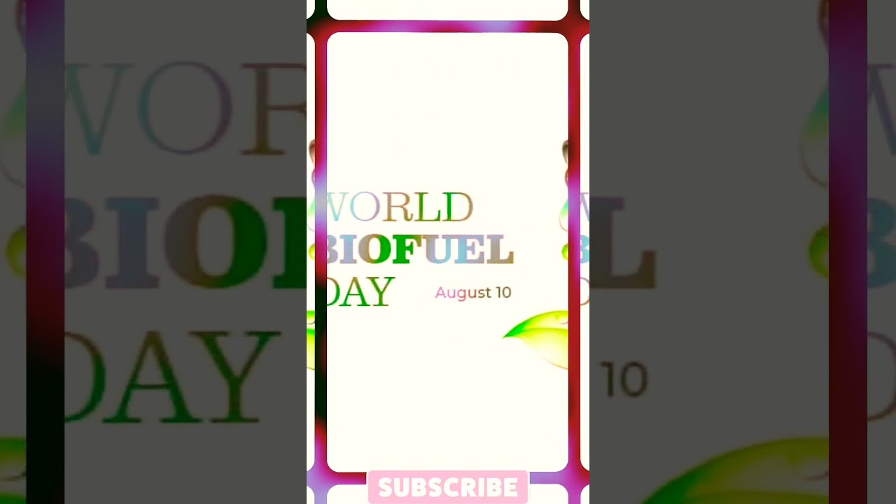 World Biofuel Day 2023:Biofuels for Sustainability and Rural Income।#WorldBiofuelDay #Climatechange