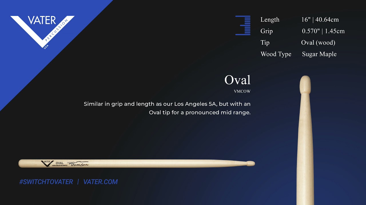 Vater Tip Sound - Cymbal Stick Oval