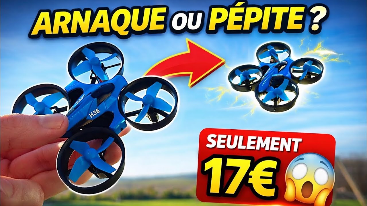 Mini Drone à moins de 20€ 🔥 Test complet du H36 (Belle surprise ?)