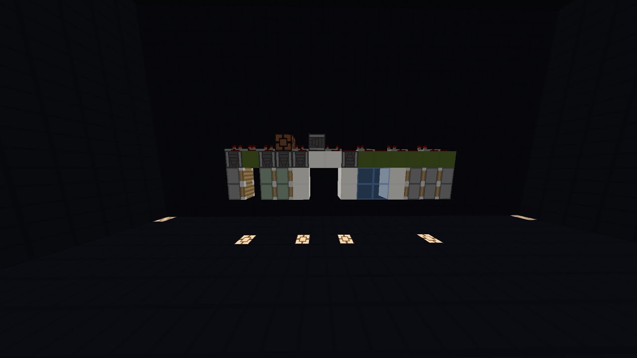 Smallest 2x2 seamless glass piston door. Tied worldrecord. 56 blocks OUTDATED