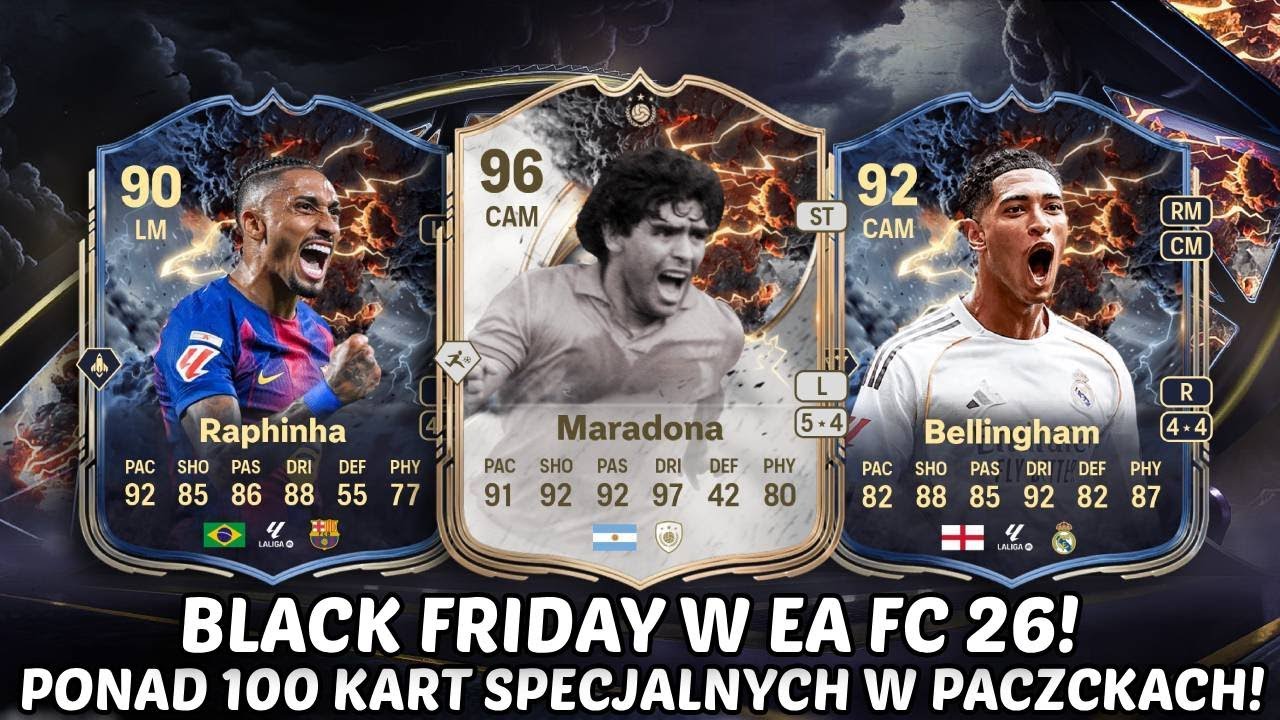 BLACK FRIDAY W EA FC 26! PONAD 100 KART SPECJALNYCH W PACZKACH! PACZKA Z IKONĄ!