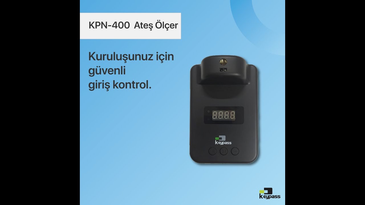 Keypass KPN 400 Temassız Isı &ouml;l&ccedil;er giriş kontrol cihazı