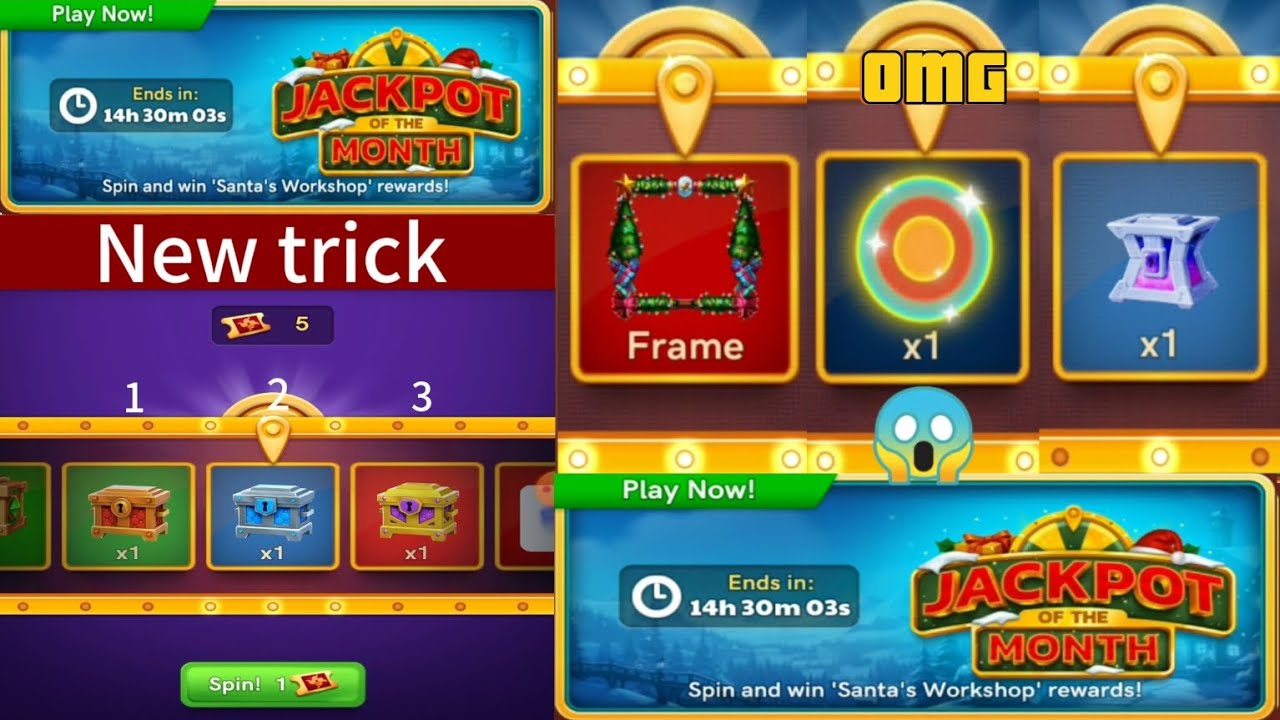 🔥CARROM POOL JACKPOT OF THE MONTH SPIN TRICK VIDEO. 😱 900-1000  gems trick#carrompool#carrompoolspin