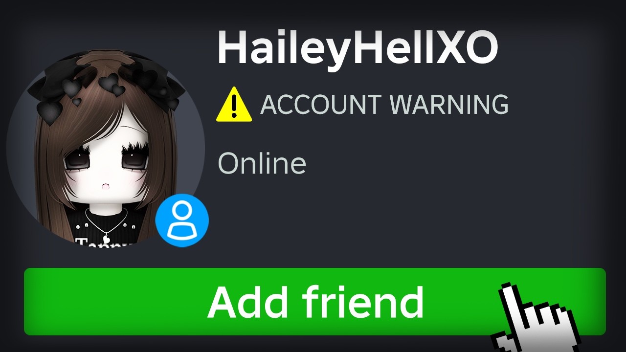 never add this CREEPY E-GIRL..