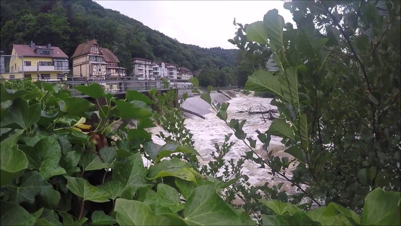 Marburg Hochwasser an der Lahn