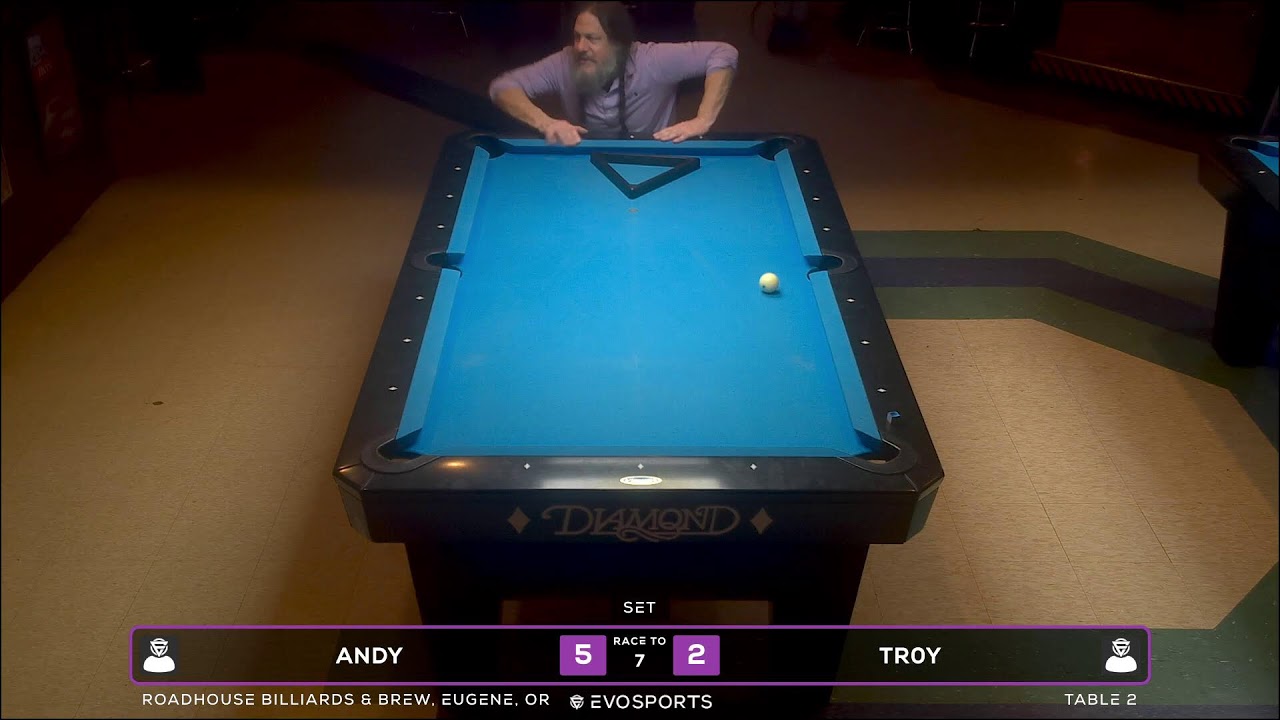 ANDY vs TR0Y - ROADHOUSE BILLIARDS & BREW - TABLE 2 | EvoSports