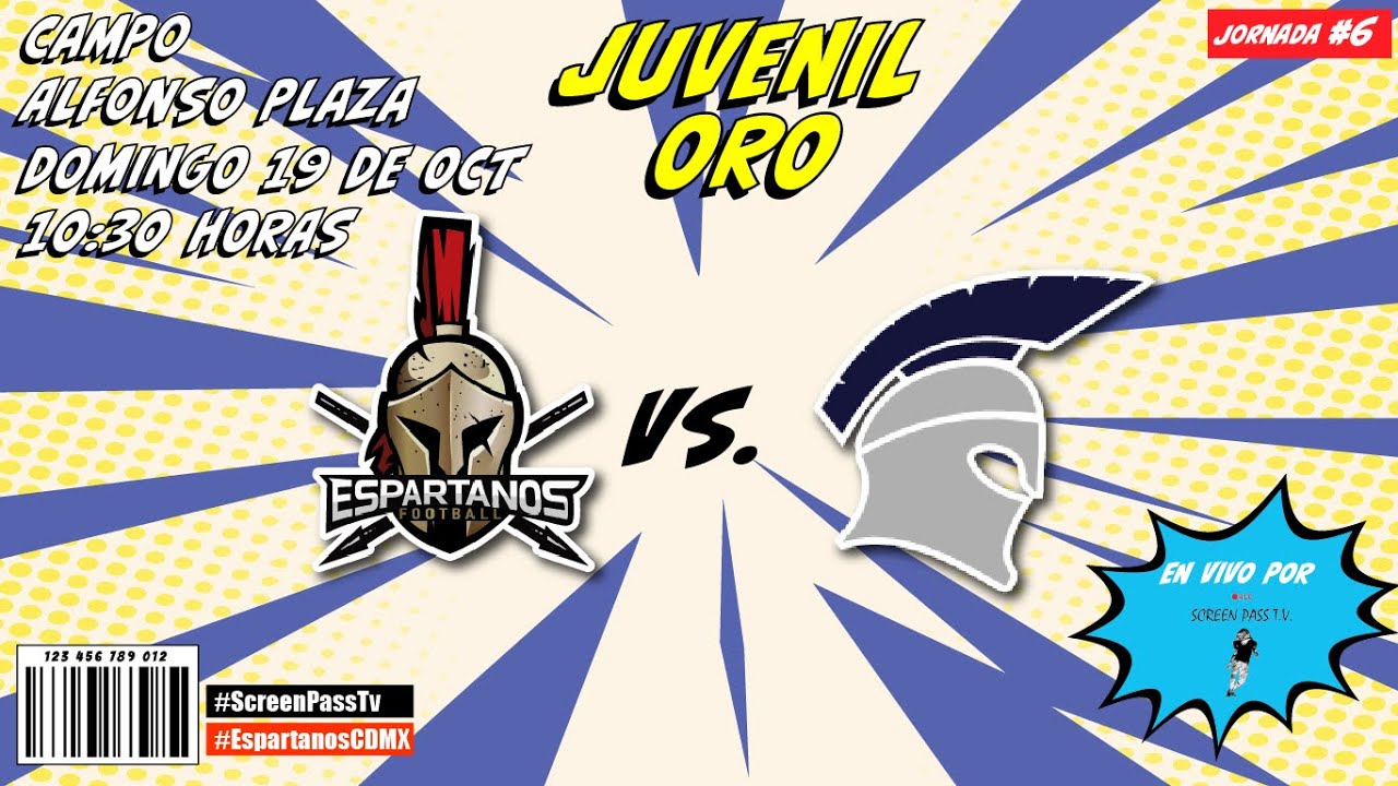 Espartanos CDMX vs Espartanos Paideia Juvenil Oro Jornada 6