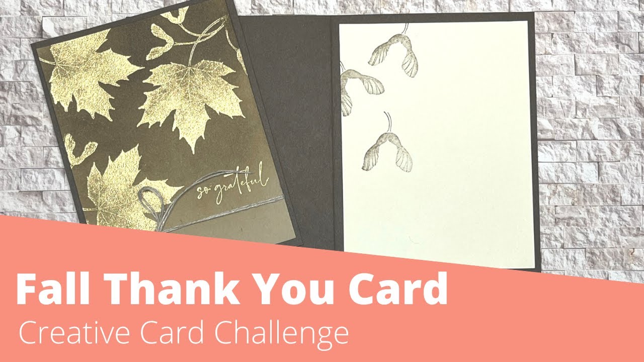 Creative Card Challenge Fall Thank You