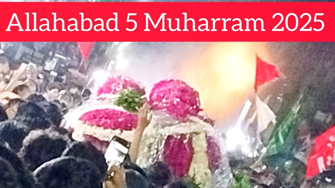 Allahabad 5 Muharram 2025 Buddha tajiya ki Mehandi #allahabad #prayagraj #muharram2025