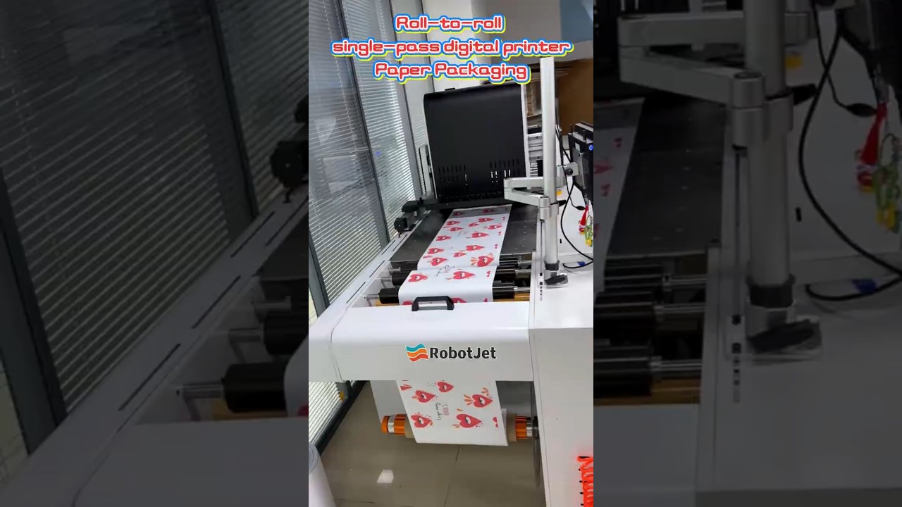 Roll to roll single pass digital printer