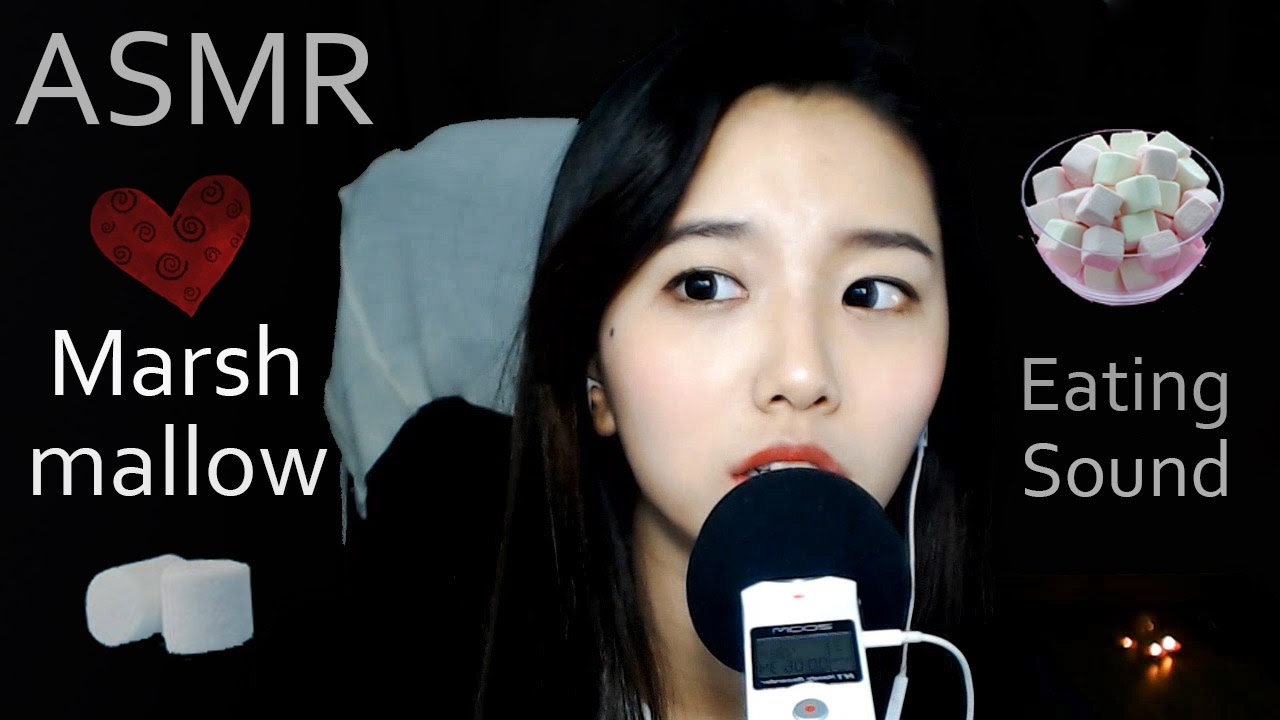 [한국어 ASMR]마시멜로  리얼 이팅사운드 팅글(Marshmallow Eating sound,tingle,REAL MUKBANG,Eng sub)