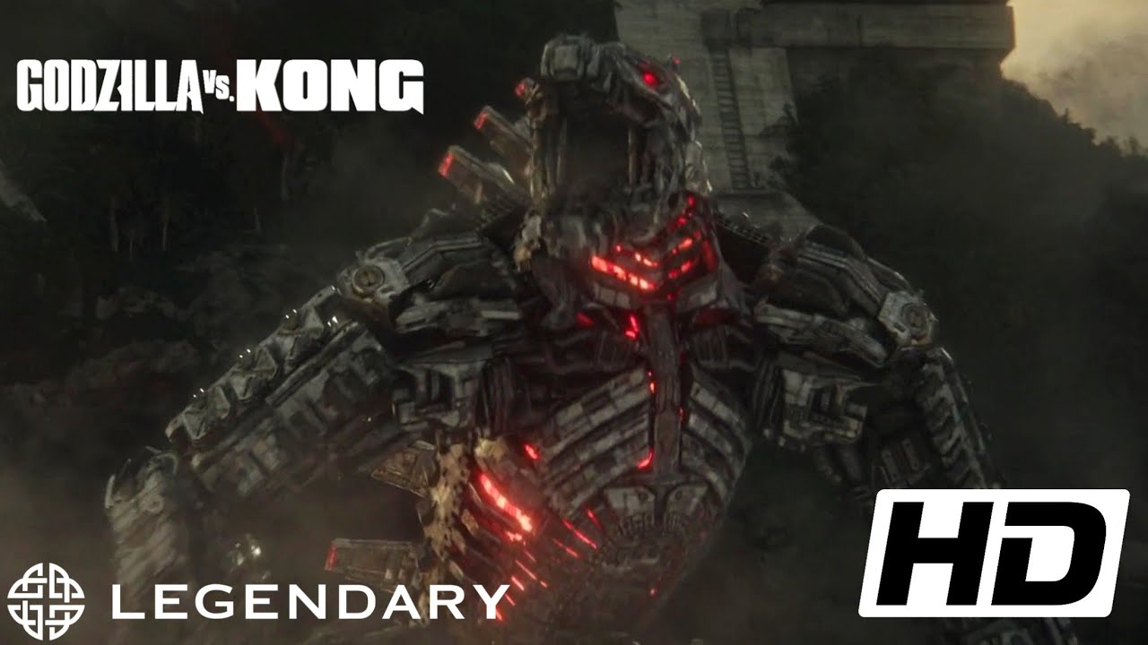 Godzilla vs Kong (2021) FULL HD 1080p - Mechagodzilla escapes scene Legendary movie clips