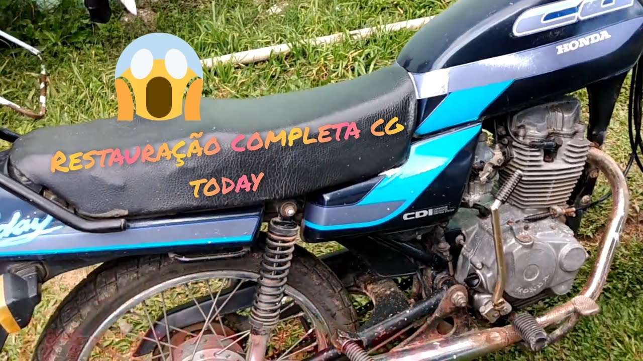 Полная реставрация старого мотоцикла Honda CG Today 125 куб. см.