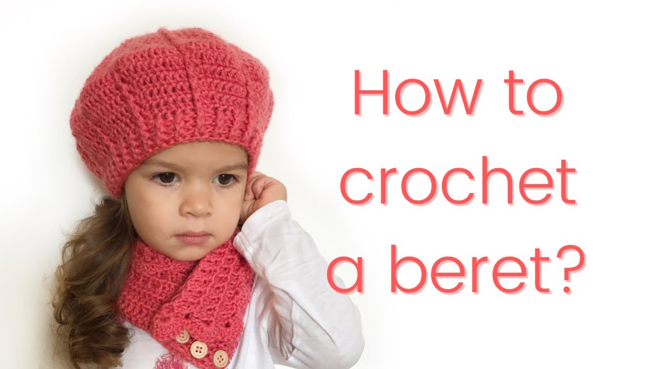 How to crochet a beret? Easy tutorial for beginners. Step by step instructions.