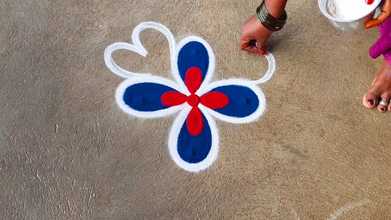 Beautiful rangoli azhagiya kolam ❤️❤️❤️❤️