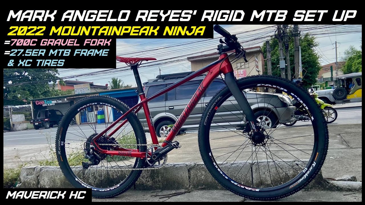 700c Gravel Rigid Fork sa 27.5 Mountainpeak Ninja 2022 Rigid MTB Set Up ni Mark Angelo Reyes