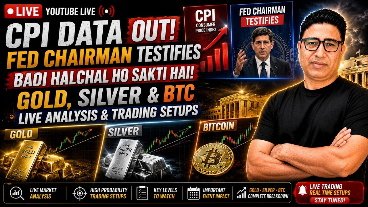 🔴 LIVE: Gold, Silver & Bitcoin Analysis | Live Trading | Real-Time Market Updates