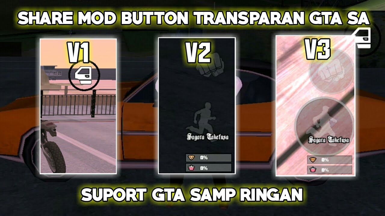 SHARE MOD HUD BUTON TRANSPARAN GTA SA ANDROID