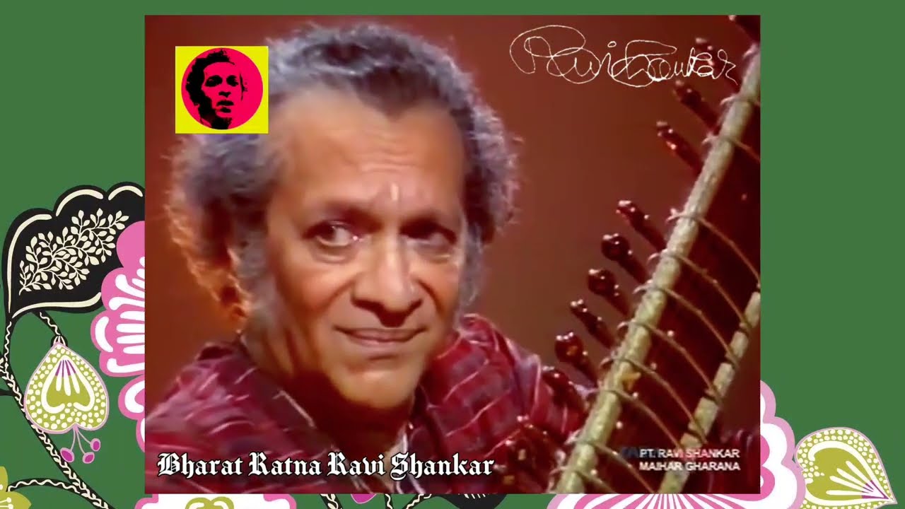 Raga Manj Khamaj | Ravi Shankar &  Anindo Chatterjee | 1991 Doordarshan Studio Mumbai
