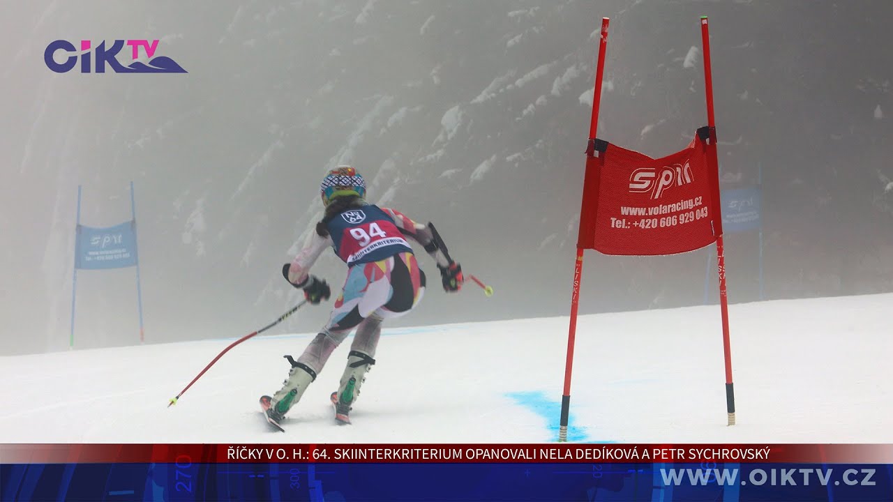 Říčky v Orlických horách: 64. Skiinterkriterium opanovali Nela Dedíková a Petr Sychrovský
