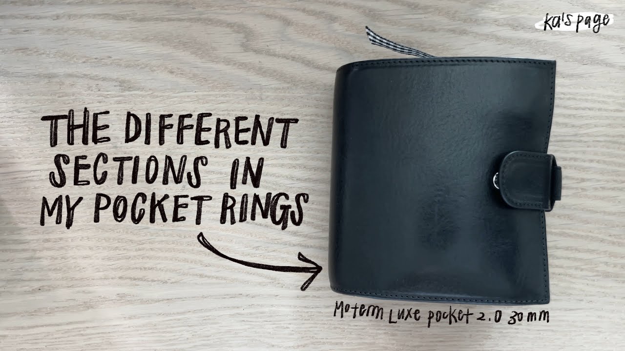 Различные разделы в планировщике колец &laquo;Мои карманные кольца&raquo; | Moterm Luxe Pocket 2.0 | Полночь ...