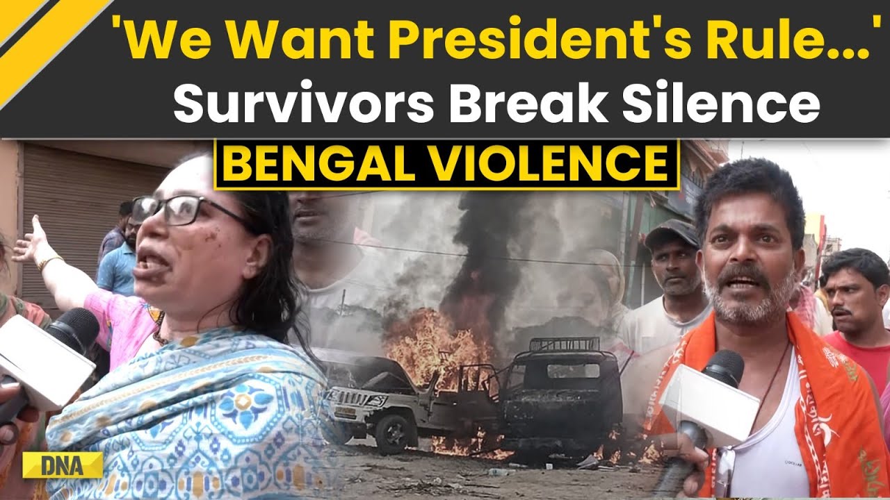 Bengal Violence: Murshidabad Violence Victims Demand President's Rule Amid Anti-Waqf Act Protests