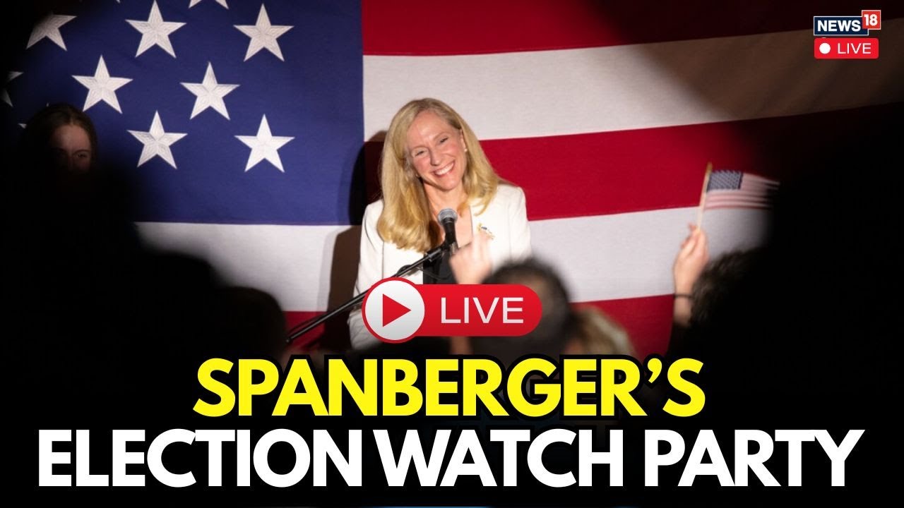 LIVE: Abigail Spanberger Election Night Watch Party | Virginia Governor Race 2025 | US Polls | N18G