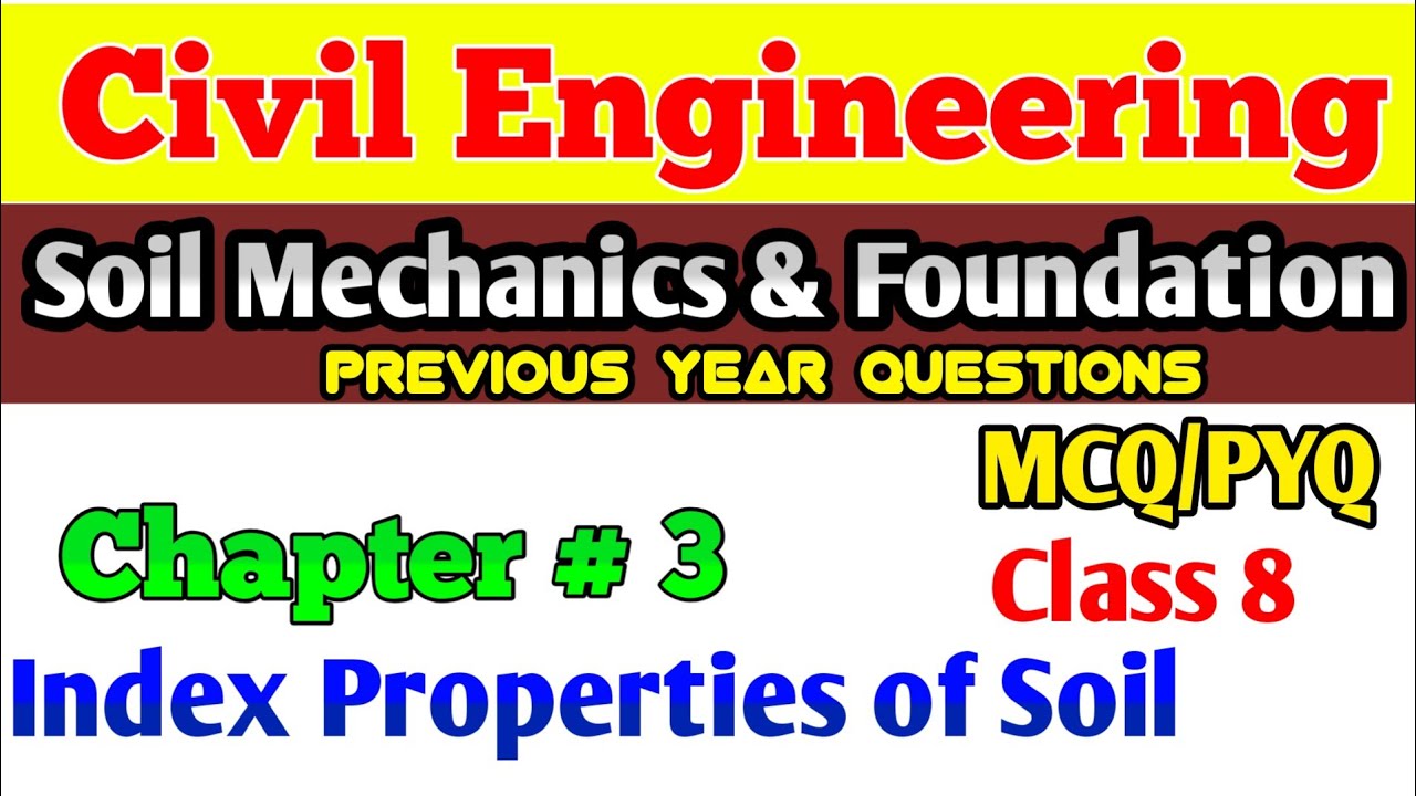 Soil mechanics | Soil Mechanics Important MCQ| Civil Engineering | SSC JE | RRB JE | MP Sub Engineer