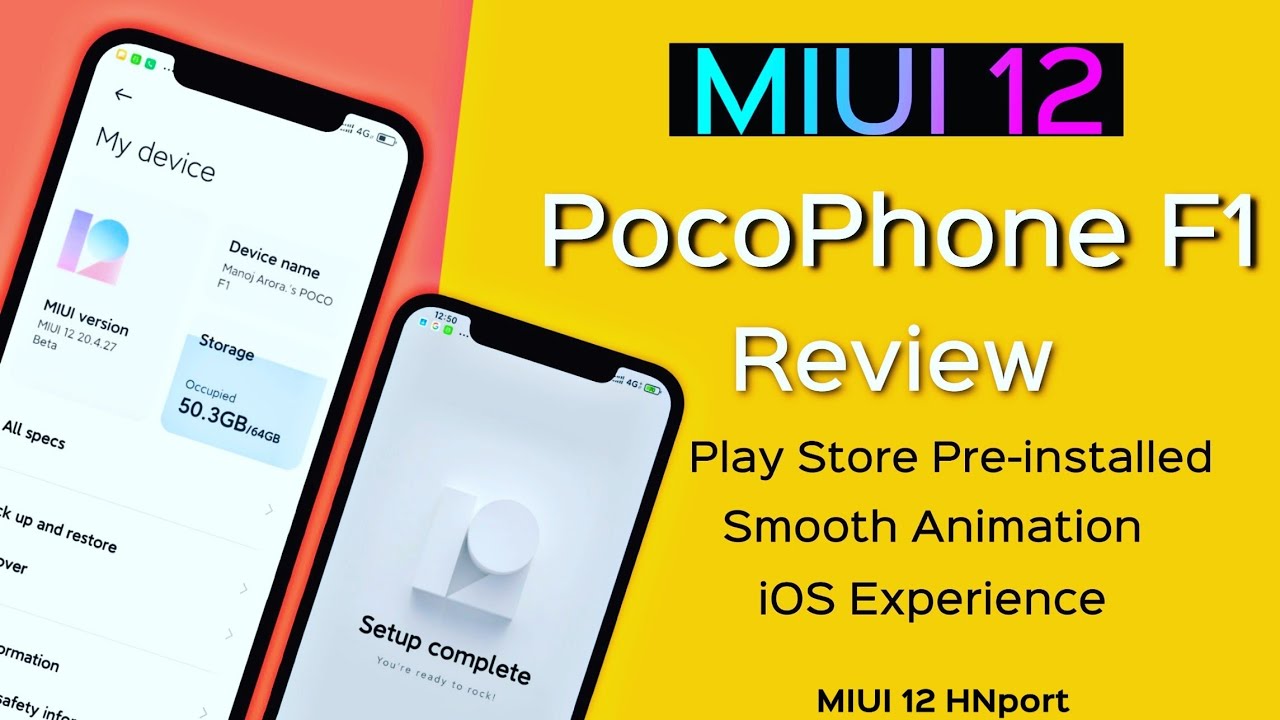 MIUI 12 Port 20.4.27 for Poco F1 Review, 20+ New Features and Pre-installed Google Play Store 🔥🔥